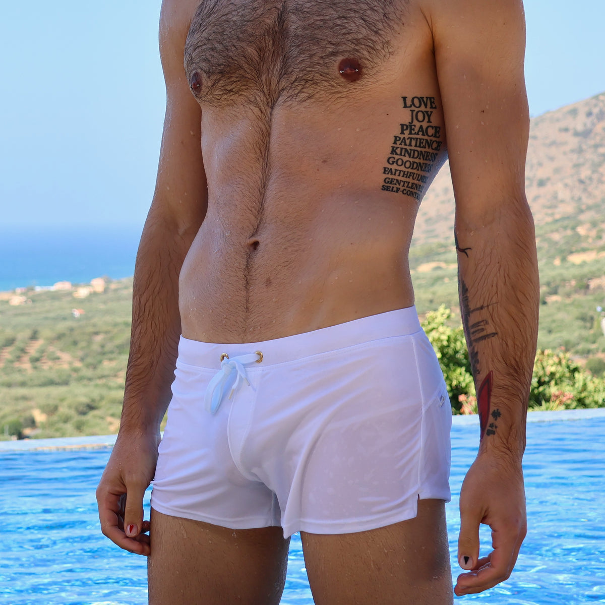 classic swim shorts white-thumbmail-2