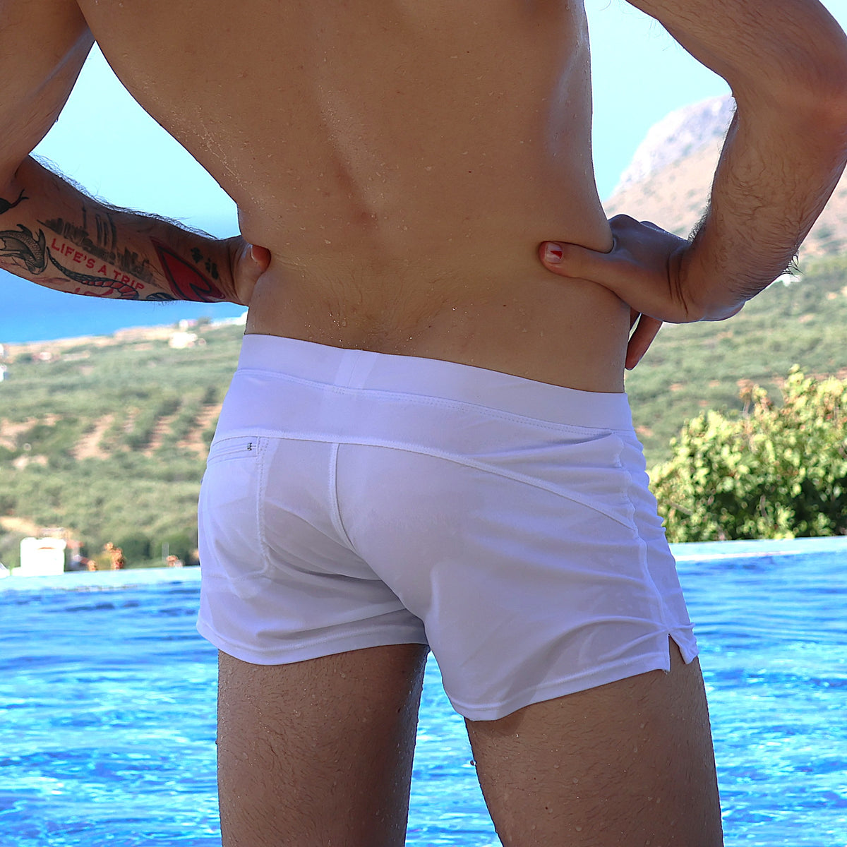 classic swim shorts white-thumbmail-4