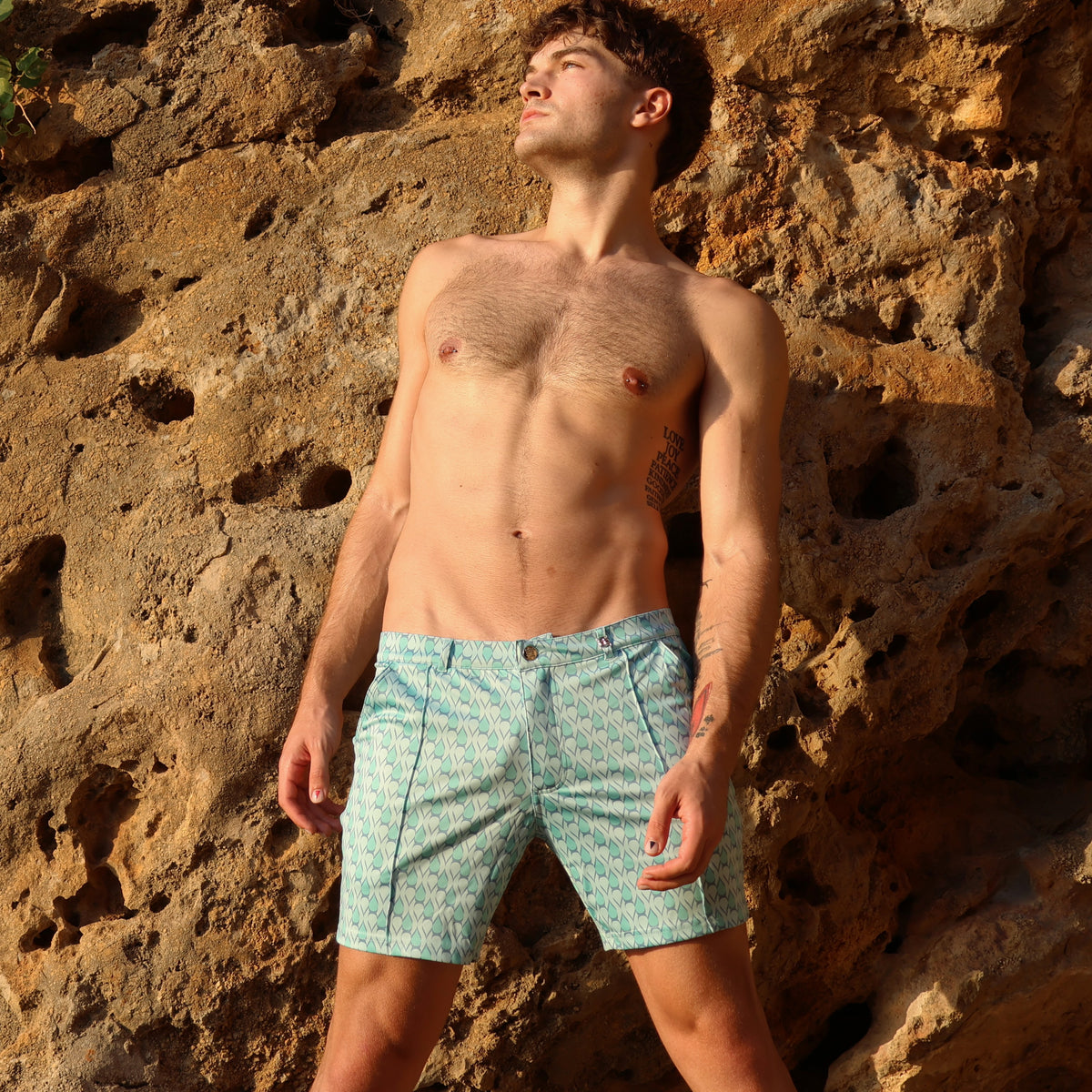 sleek short aqua