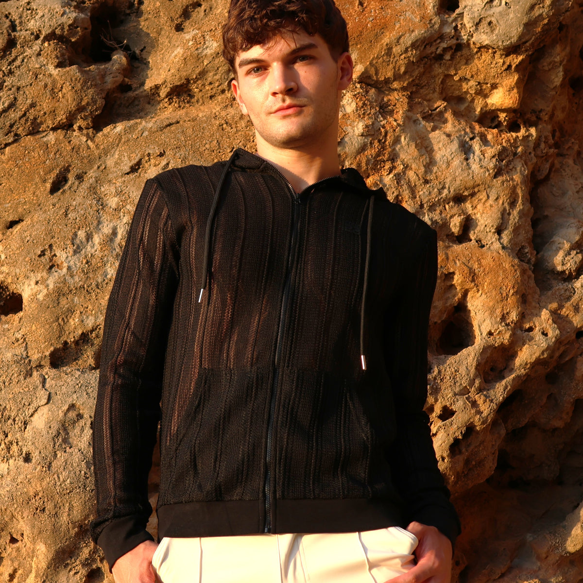 oasis open work hoody black-thumbmail-4