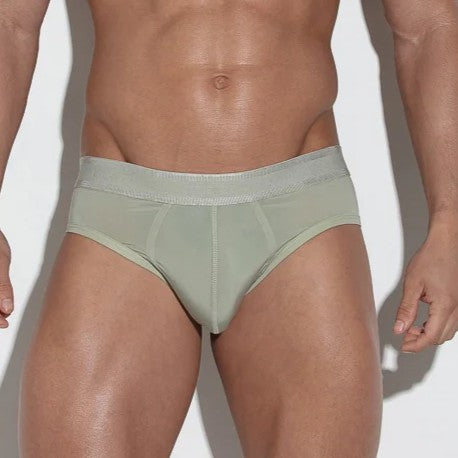 core microfibre brief khaki