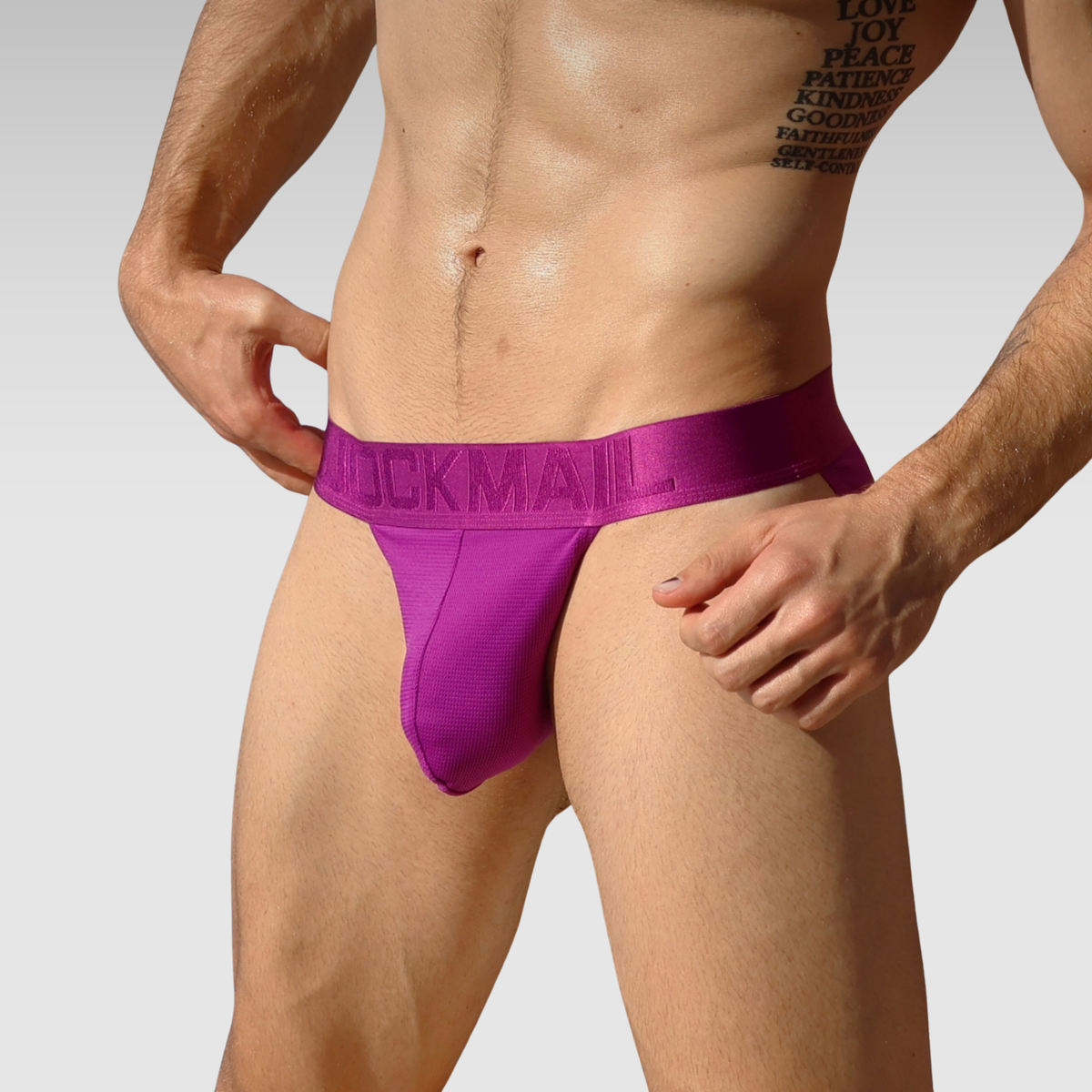 bare brief purple