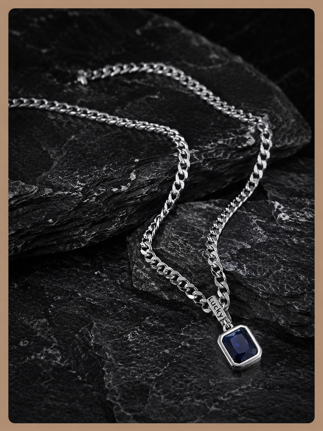 Midnight Necklace Silver Blue-thumbmail-2